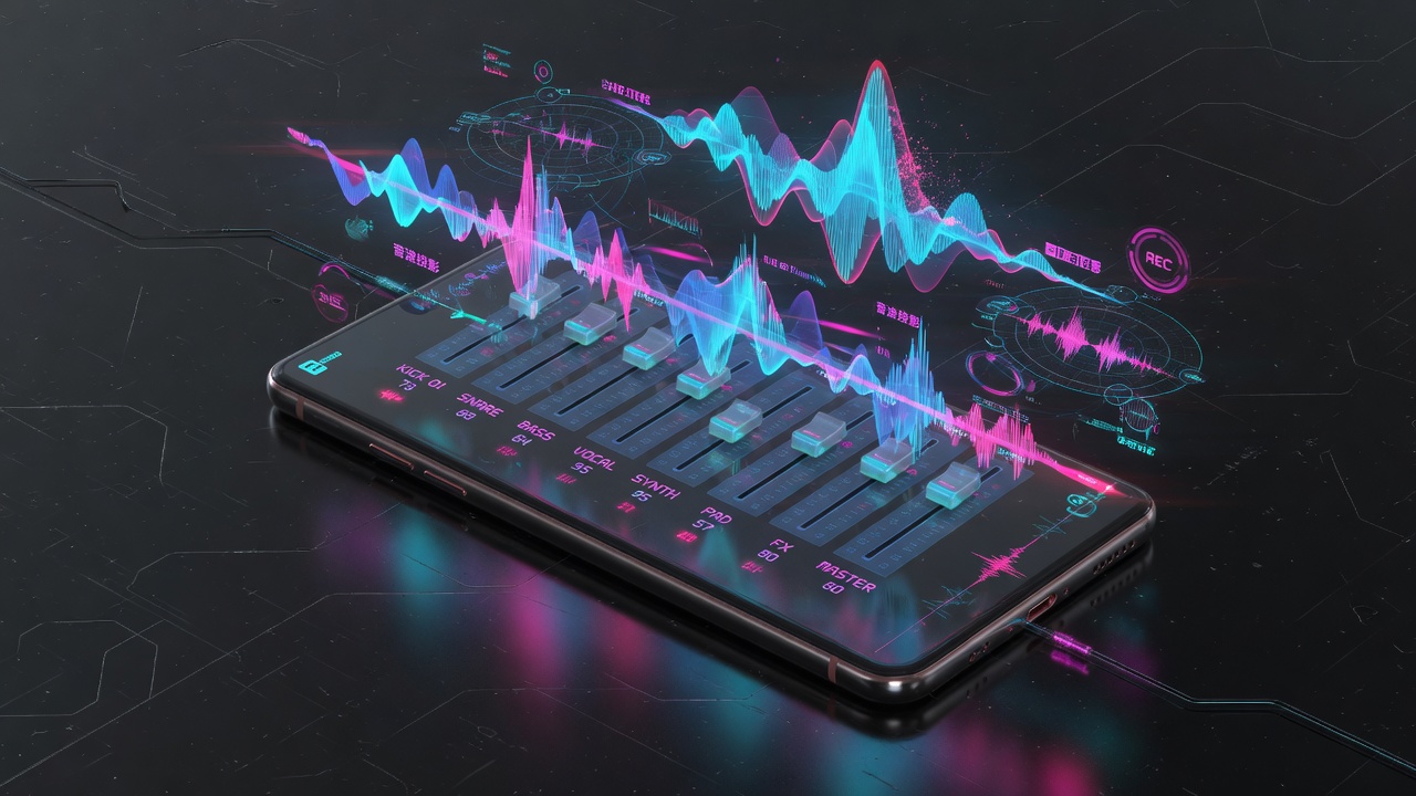 MOBILE DAW, POCKET STUDIO, AI AUDIO WORKSTATION, LENSDJ PRO